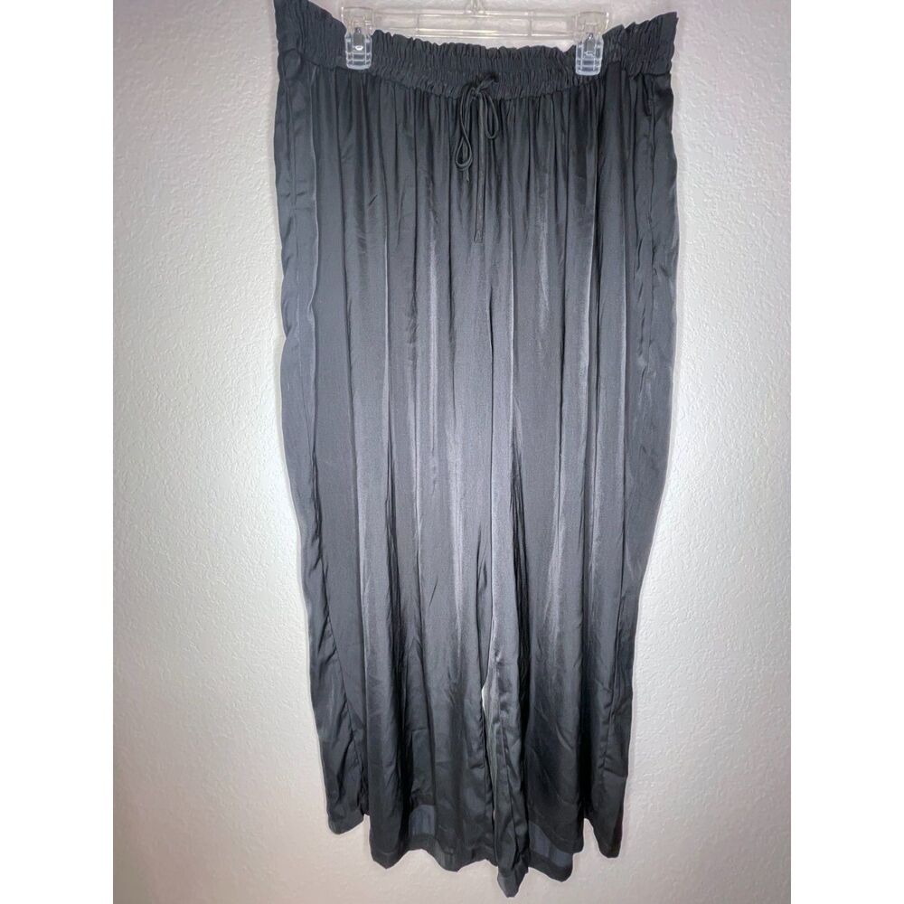 Summersalt The Silky Luxe Palazzo Pant Black Size 1XL Resort Coverup Wide Leg - Picture 2 of 13
